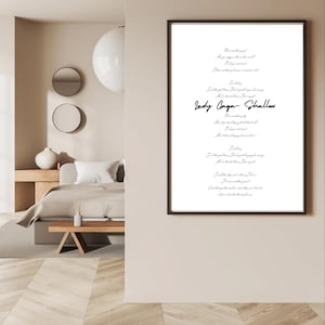 Custom Song lyrics Print Wedding song Print  first dance lyric Print Song lyrics wall art wedding song lyric gift anniversary gift