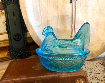 Mosser Jadeite Hen on Nest Candy Dish 4