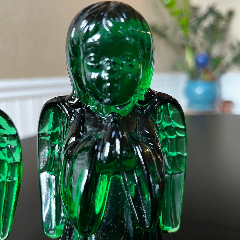 Vintage Fenton Art Glass Set of Two 5113 GH Boy/girl Angel in Etsy