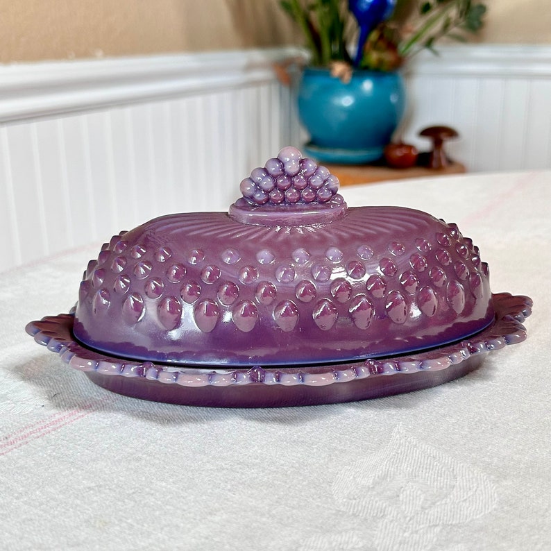 Mosser Glass Gigi Hobnail Butter Dish - Thumbnail 2