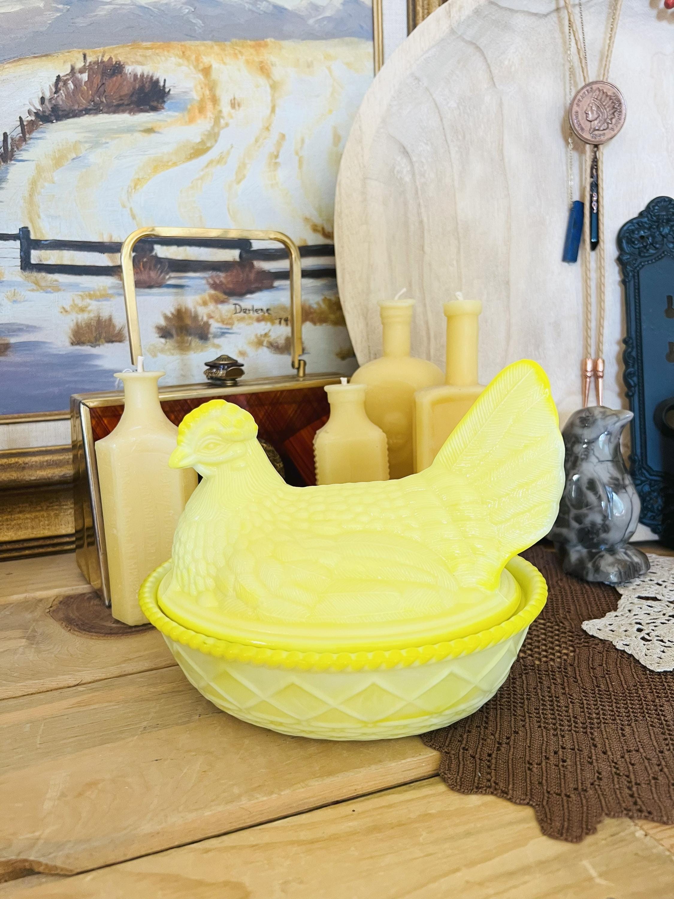 Westmoreland Mould Large Hen on Nest Mosser Glass USA – Dandelion