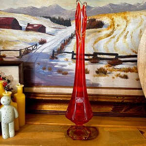 Viking orange persimmon vases - Etsy 日本