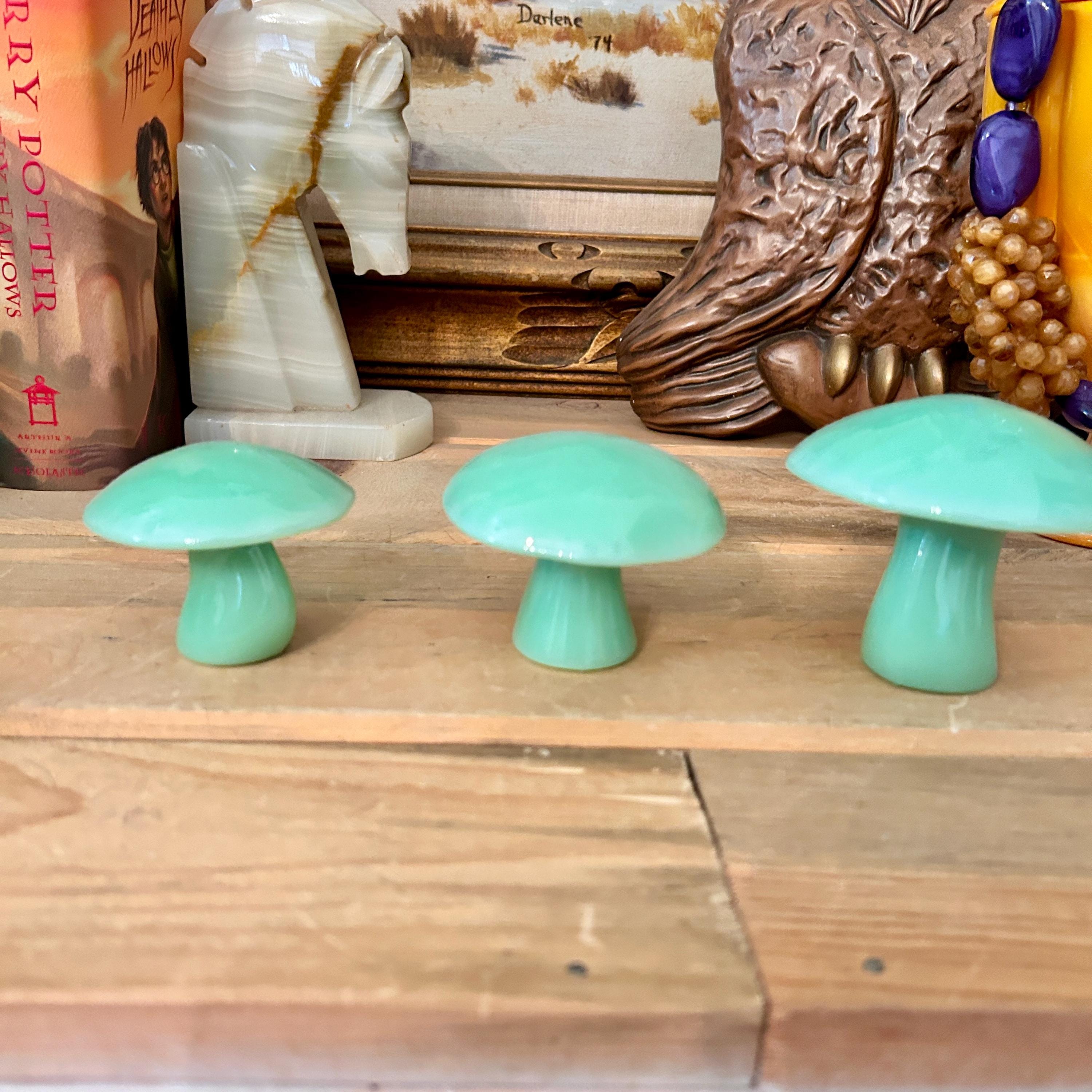 Mosser Glass Jadeite Mushroom Set: Viking Glass Mould - Etsy