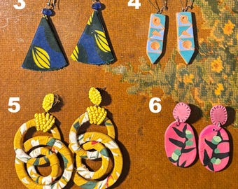 Handmade + Vintage Colorful Earrings 20+ Sets, Choose Your Own, Spring Statement Jewelry, Chandelier Earrings