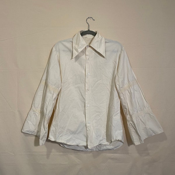 70s White Blouse - Etsy