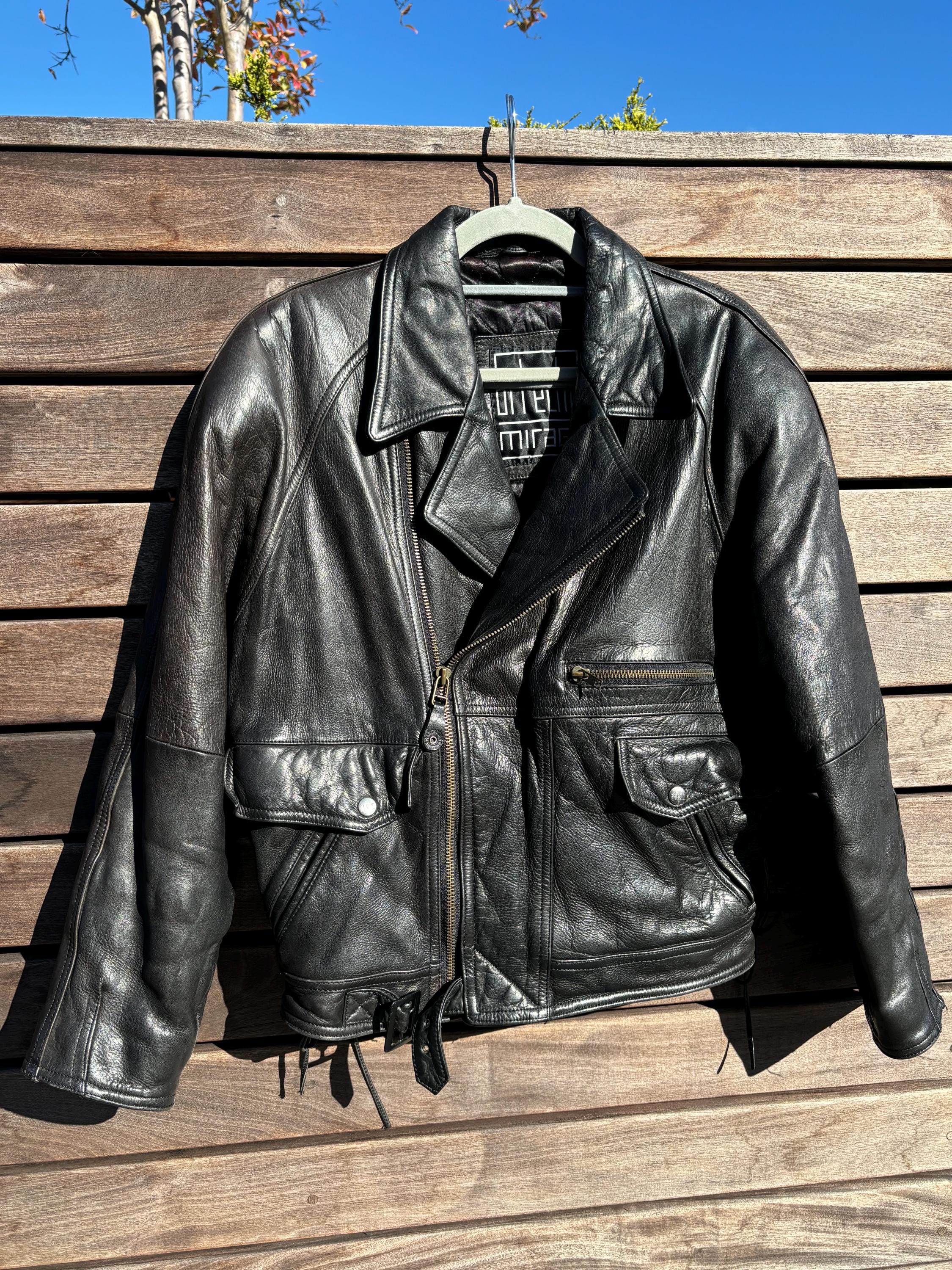 Vintage 80s-90s Artecho Mirage Moto Leather Jacket With Satin Lining, Size M-L, Vintage Leather Jacket, Black Bomber Jacket, Biker Jacket - Etsy Vintage 80s-90s Artecho Mirage Moto Leather Jacket With Satin Lining, Size M-L, Vintage Leather Jacket, Black Bomber Jacket, Biker Jacket - Etsy