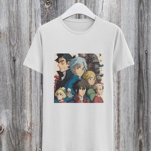 Anime Howls Moving Castle Shirt, Gift For Otaku Shirt, Anime Trending Shirt, Howl&#39;s Moving Castle Gift, Howl&#39;s Moving Castle shirt