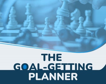 Digital Goal Setting Planner - Reach Your Goals Faster with this Digital Planner For Use on Tablets or Printable