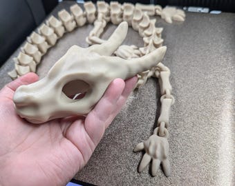 Skeletal Dragon Toy – Realistic Bone-Inspired Fidget Figure