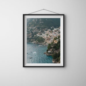 View of Positano - Premium Matte Vertical Posters - Amalfi Coast - Italy Wall Art - Beach House Decor - Bathroom Decor - Wall Art - Positano
