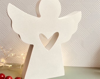 Guardian Angel Heart Silicone Mold, Bookend Molds, Candle Making Molds, Concrete Moulds, Decoration Molds, Casting Mould, Resin, Jesmonite
