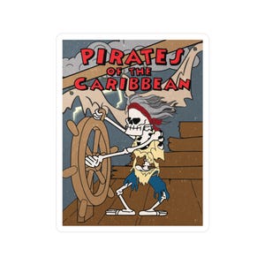 Steamboats of the Caribbean Sticker Laptop Sticker/ Disney decal/ planner water bottle