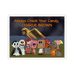 The Peanuts Trick R Treat Sticker