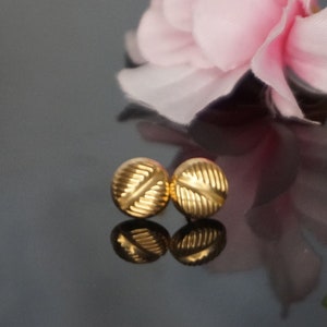 Solid gold earrings solid gold nails earrings, Minimalism gold earrings, affordable gift for mom yellow gold earrings, gift for her, GG26