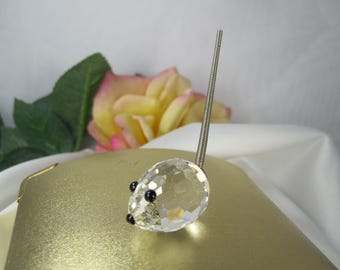 SWAROVSKI MOUSE Mini, Collectible Vintage Retired Crystal Mouse, TB628