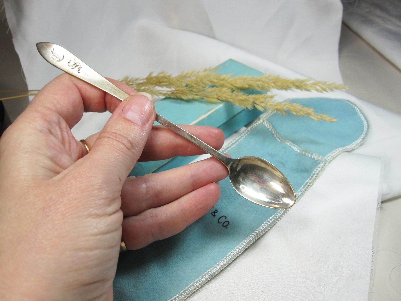 Vintage Tiffany & Co Sterling Silver 6 Inch Spoon With Original