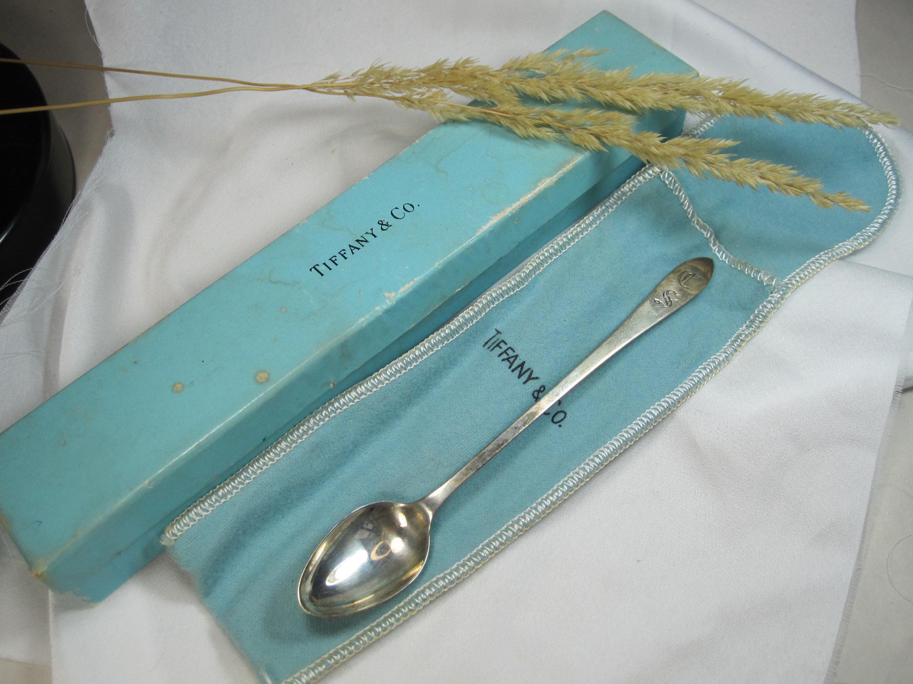 【美品】Tiffany&Co. ティースプーン 6本セット SV925 箱付 Vintage Tiffany & Co Sterling Silver 6 Inch Spoon With Original