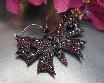 アンティーク ボヘミアン ガーネット リング ブローチ ネックレス