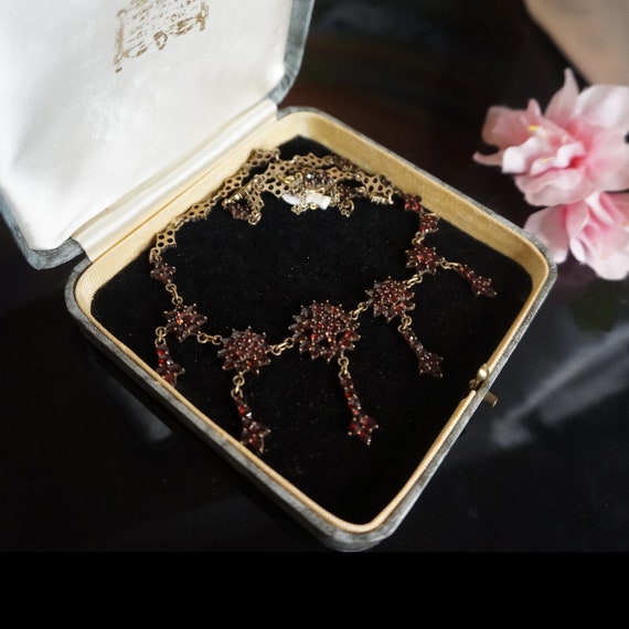 Victorian Bohemian Garnet Necklace 1840-50 Large … - image 5