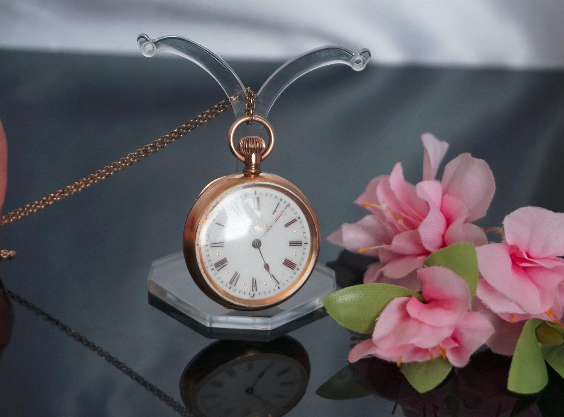 Antique Labrador Omega Pocket Watch, 14kt sold gold pocket watch, Pre-Omega gold watch, W1
