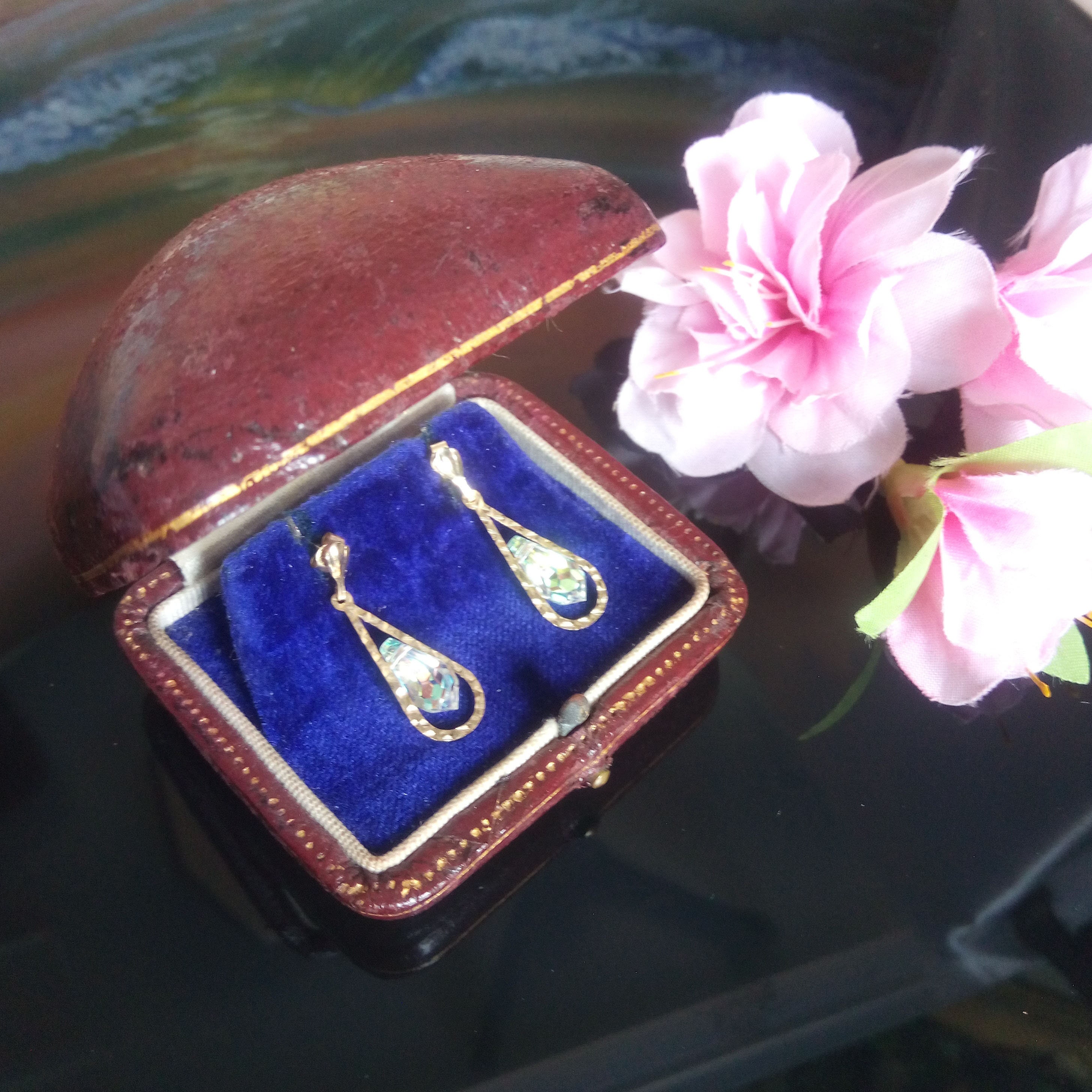 Runde Ohrstecker Opal Edelstein 925 Silber Mit Zirkonia | Materia Schmuck