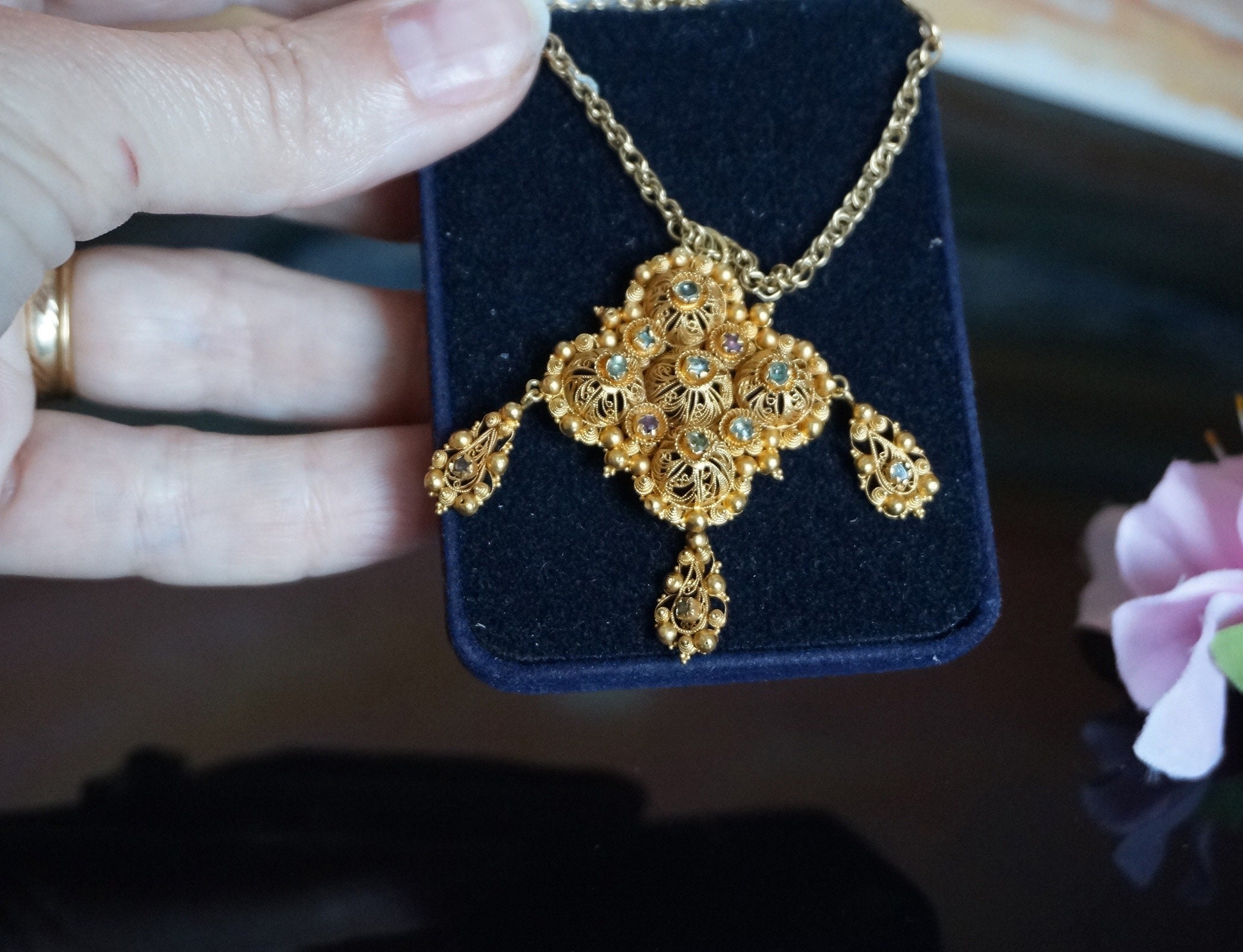 Gold Pendant Etsy Canada