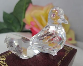 SWAROVSKI DUIF, schattige vintage kristallen duif uit de jaren 80, niet meer verkrijgbaar, TB596