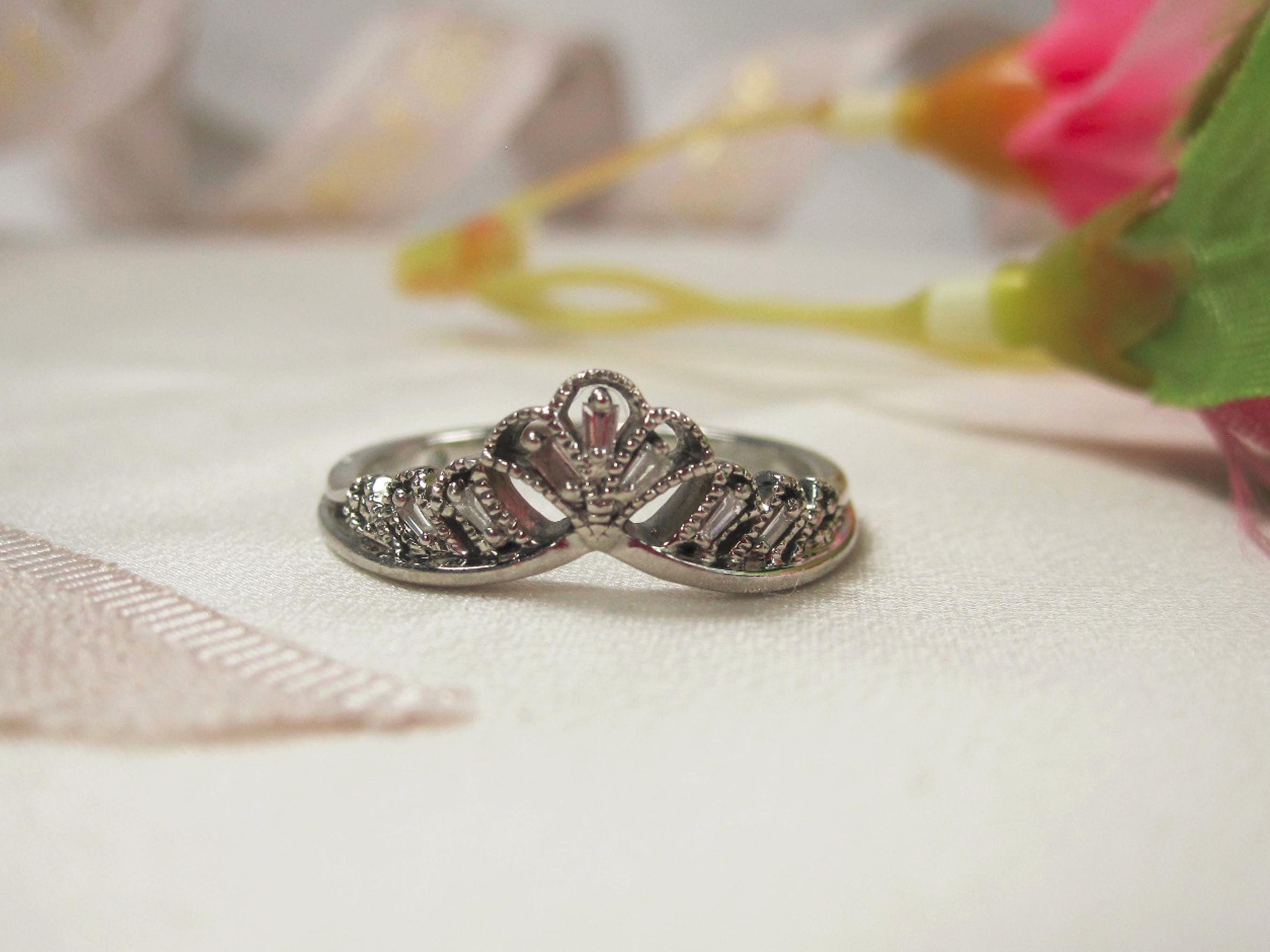 Vintage Emmy London Palladium and Diamond Ring, Engagement