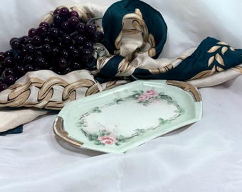 Hand Painted Austrian Porcelain Trinket Dish