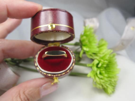 New Solid Gold 9kt Signet Bar Ring, N11 - image 4