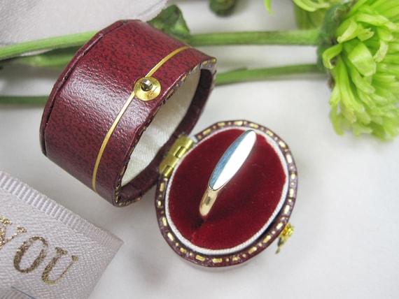 New Solid Gold 9kt Signet Bar Ring, N11 - image 1