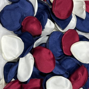 Blau Weiß Hochzeit Dekor Rot Blumenmädchen Blütenblätter Marineblau Weiß Hochzeit Gang Dekor Blütenblätter Blau Rot Zeremonie Dekor