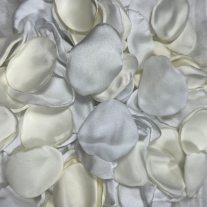 Pétalos blancos decoración de la boda flor niña pétalos marfil boda pasillo decoración flor pétalos marfil blanco ceremonia decoración nupcial ducha confeti