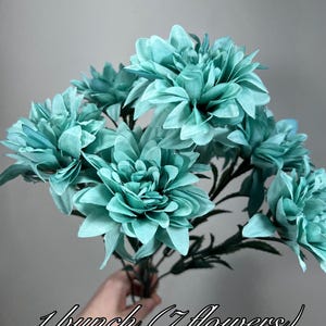 1 bouquet de fleurs bleu sarcelle pour mariage
