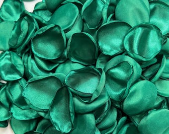 Smaragdgroene bloemblaadjes bruiloft decor bloemenmeisje bloemblaadjes jade groene bruiloft gangpad bloemblaadjes bloem groenblauw ceremonie decor confetti pauw