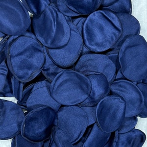 Pétalos azules boda decoración flor niña pétalos azul marino boda pasillo decoración flor pétalos azul oscuro ceremonia decoración nupcial ducha confeti