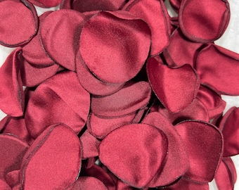 Red Petals Wedding Decor Flower Girl Petals Burgundy Wedding Aisle Decor Flower Petals Dark Red Ceremony Decor Bridal Shower Confetti