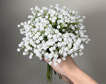 Gipskruid Boeket Kunstbloemen Gipskruid DIY Bruiloft Witte Adem Nep Home Decor Bloemen Accessoires Bundel Faux Realistisch
