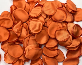 Burnt Orange Petals Wedding Decor Flower Girl Petals Terracotta Wedding Aisle Decor Flower Petals Rust Ceremony Decor Confetti Petals Flower