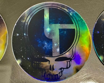 Disco Biscuits - Bisco Logo Holographic 3" Sticker - Vinyl, UV/water resistant