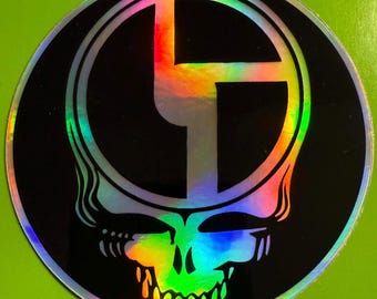 Disco Biscuits - Bisco Holographic 3" Sticker - Vinyl, UV/water resistant