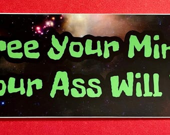 Parliament Funkadelic - We want the FUNK 3" Holographic Sticker, Vinyl, UV/Water Resistant