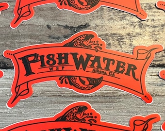 Widespread Panic - Fishwater Sweetwater 3" Sticker Red/Vinyl/UV/Water Resistant