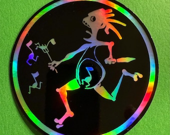 Widespread panic - Note eater Holographic 3" Sticker - Vinyl/UV/Water resistant