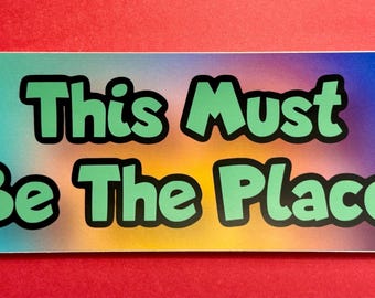 Talking Heads - This Must Be The Place (Naive Melody) 7.5"  Sticker Vinyl/UV/Water Resistant