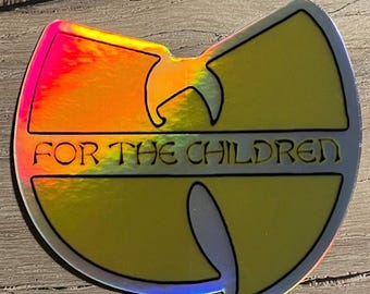 Children 3" Sticker Holographic/Vinyl/UV/Water Resistant
