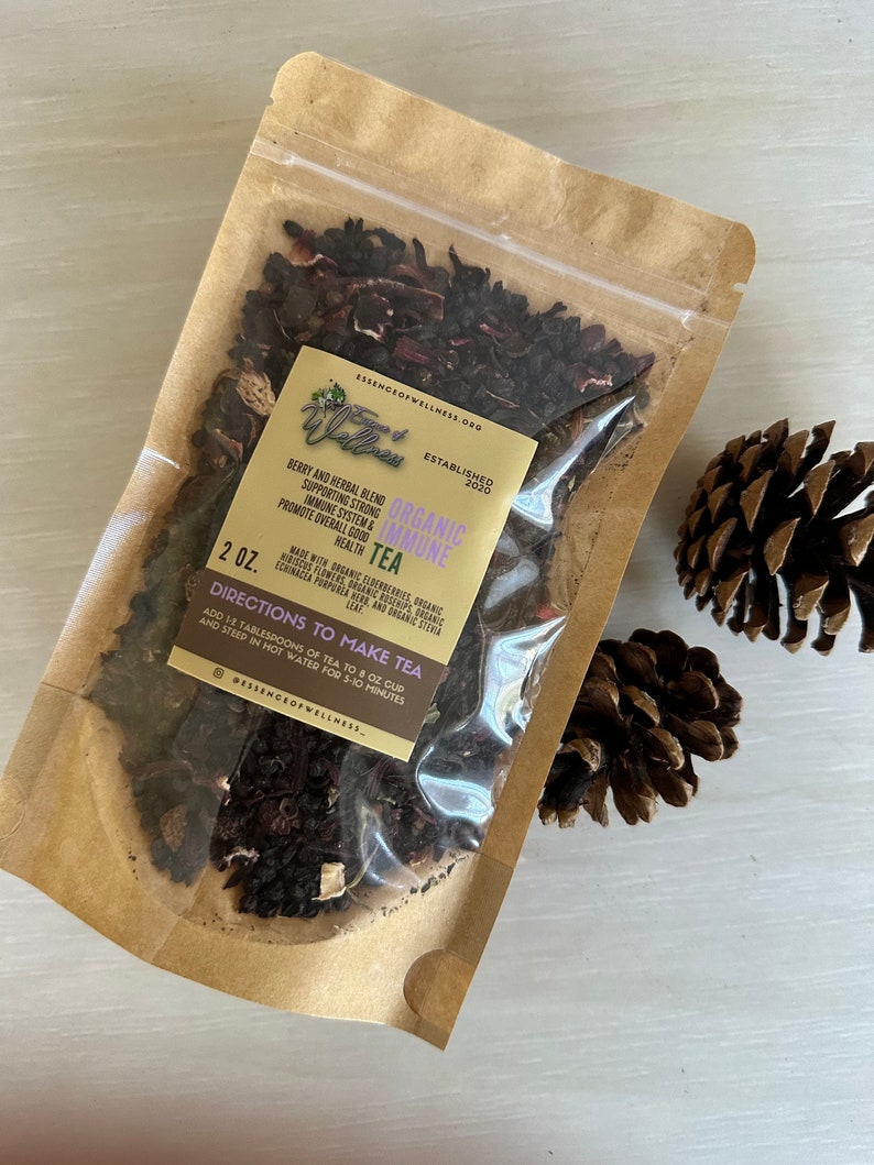 Buy Elderberry Immune Tea 2oz, Organic Elderberries Herbal Tea, Health
