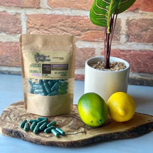Organic Spirulina and Chlorella Capsules