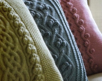 Cable Knit Pillow Patterns PDF Download