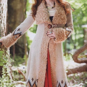 Ladies Knit Duster Cardigan PDF Download